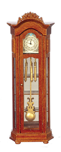 (image for) Grandfather Clock, Walnut - Battery Operated