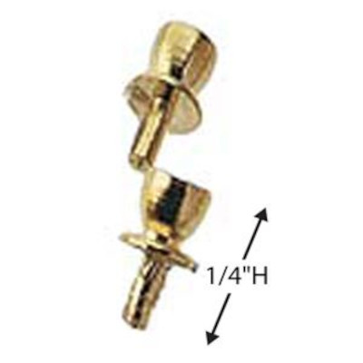(image for) Brass Small Round Knob for Dollhouse Scale Models, 6/pkg.