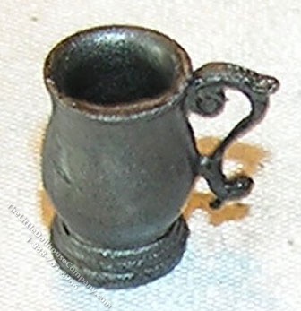 (image for) Miniature Mug-Fancy-Pewter Color for Dollhouses