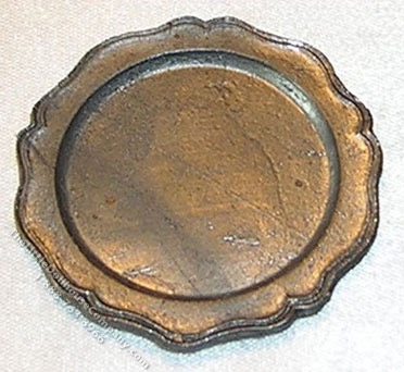 (image for) Miniature Metal Plate for Dollhouses