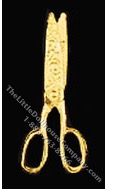 (image for) Miniature Gold Scissors for Dollhouses