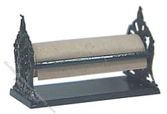 (image for) Miniature Black Paper Holder for Dollhouses