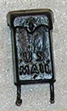 (image for) Miniature Wall Mailbox, Black Color for Dollhouses