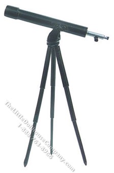 (image for) Miniature Telescope with Tripod, Black for Dollhouses