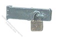 (image for) Miniature Modern Padlock with Hasp for Dollhouses