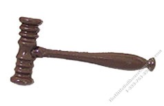 (image for) Miniature Judge's Gavel Brown for Dollhouses