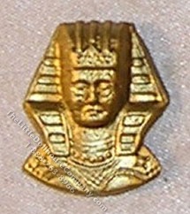 (image for) Miniature Egyptian Head, Gold Color for Dollhouses