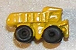 (image for) Miniature Yellow Toy Dump Truck for Dollhouses