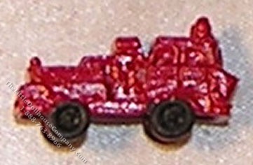 (image for) Miniature Toy Fire Truck, Red for Dollhouses