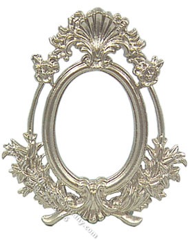 (image for) Miniature Picture Frame with Shell for Dollhouses