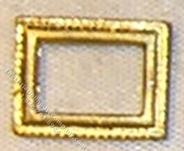 (image for) 1/144" Rectangle Picture Frame, Gold for Dollhouses