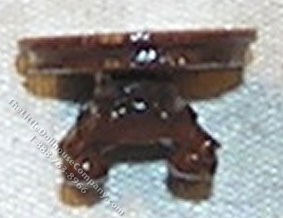 (image for) 1/144" Round Table, Brown for Dollhouses