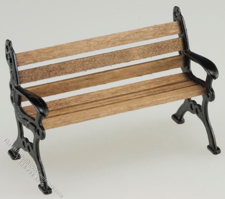 (image for) 1/2" Scale Bench, Park, 2 Inches