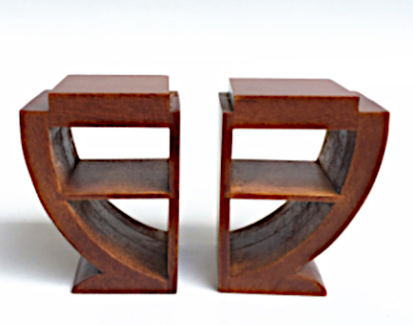 (image for) Miniature 19c Walnut Art Deco Side Table