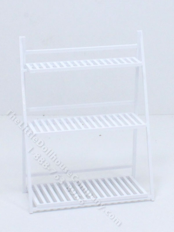 Miniature Tiered White Towel Rack for Dollhouses [ACH 569] | The Little ...