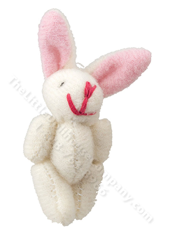 Miniature Stuffed White Bunny for Dollhouses [AZT B5180] | The Little ...