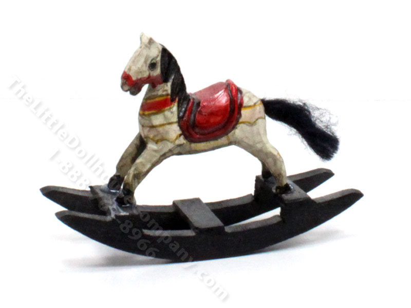 Vintage Miniature Rocking Horse for Dollhoses [MJD 1610] | The Little ...