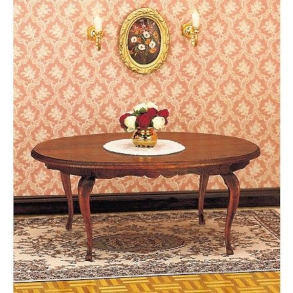 Miniature Queen Anne Dining Room Table Kit [MMM 40076] The Little