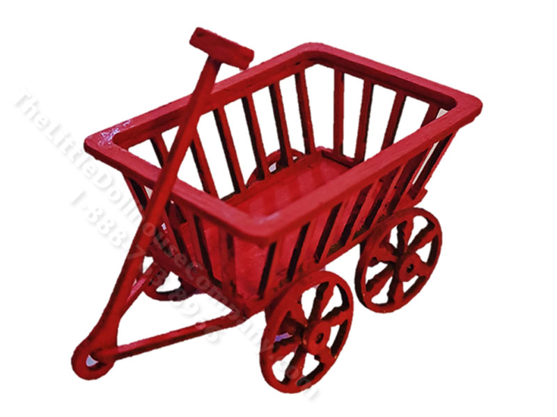 thumbnail image 2 of Aztec Dollhouse Miniature Wood Wagon Wheel – 1:12 Scale, Indoor/Outdoor Decor G7157 2 of 6