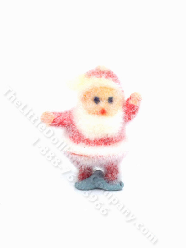Miniature Fuzzy Santa Claus for Dollhouses [MJD 2336] | The Little ...