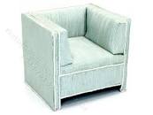 (image for) Miniature Green Club Chair For Dollhouses
