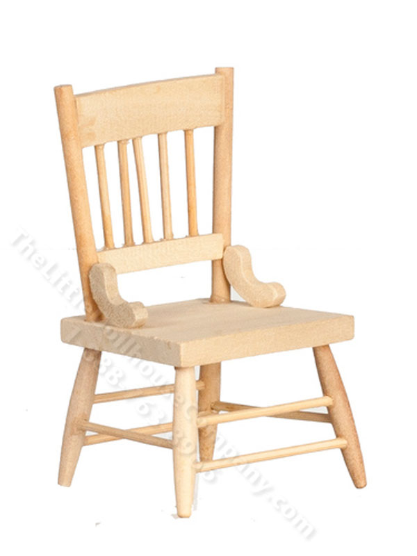 Miniature Chair for Dollhouses, Unfinished [CLA CL10939] The Little