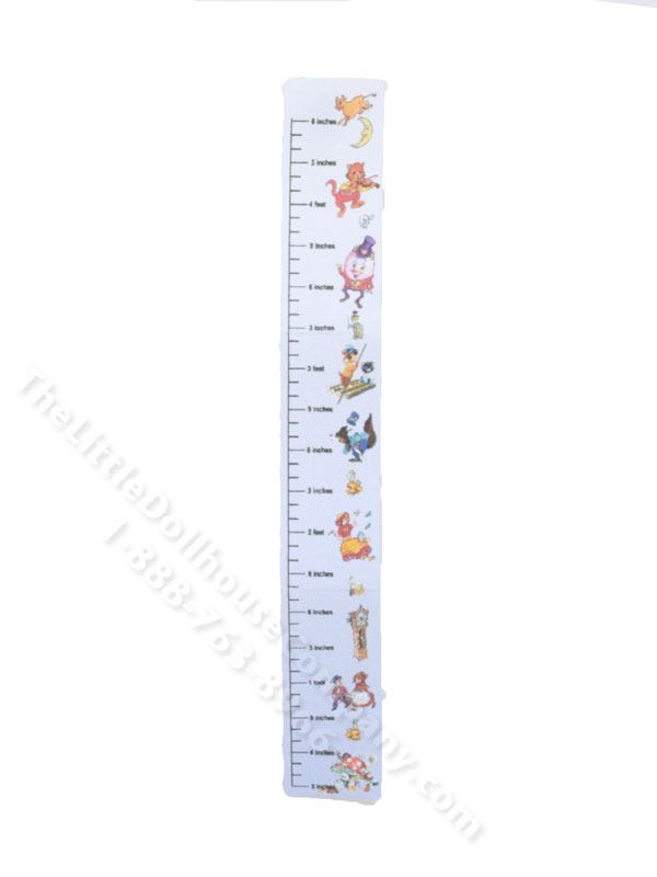 Miniature Height Chart for Dollhouses [ACB 294] | The Little Dollhouse ...