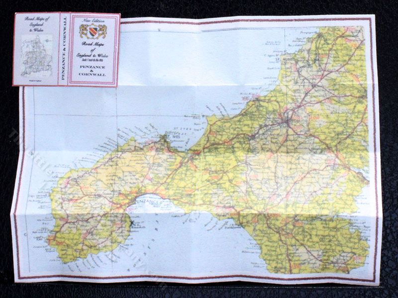 Miniature Map of Penzance and Cornwall for Dollhouses [ACB 472] | The ...