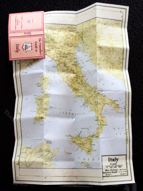 Miniature Map of Italy for Dollhouses [ACB 512] | The Little Dollhouse ...