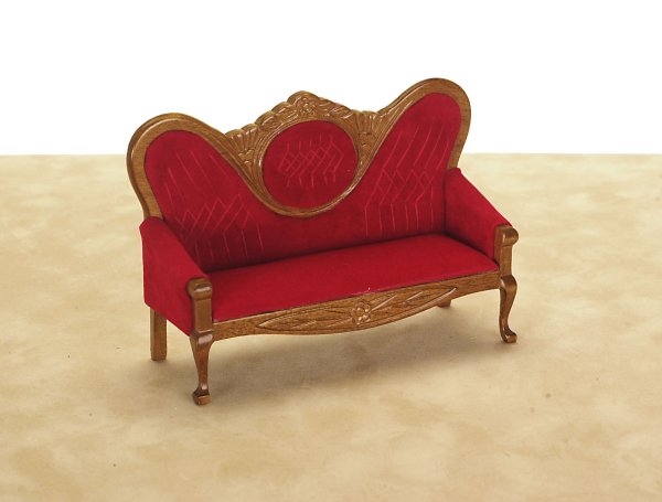 (image for) Dollhouse Miniature Victorian Sofa