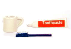 (image for) Miniature Toothbrush Set for Dollhouses
