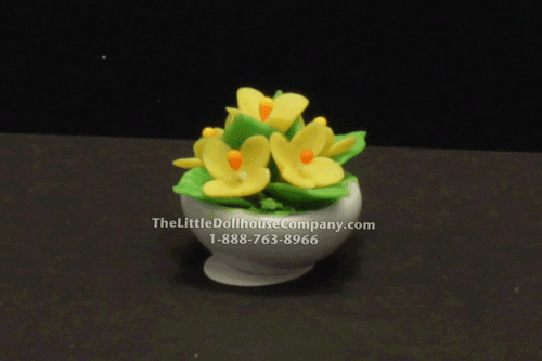 (image for) Dollhouse Miniature Yellow Flowers