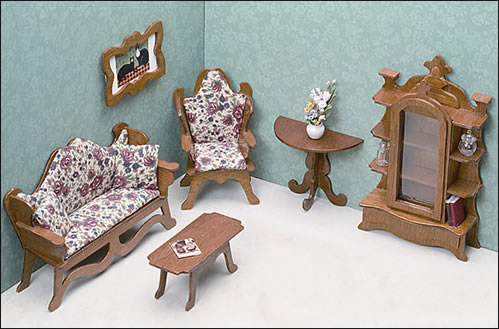 (image for) DIY Dollhouse Furniture - Living Room Kit