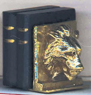 (image for) Dollhouse Scale Model Lion Head Bookends(sold in pairs)
