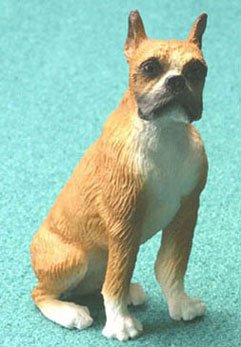 (image for) Dollhouse Scale Model Sitting Boxer
