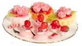 (image for) Dollhouse Scale Model Sweets on Platter