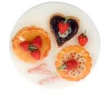 (image for) Dollhouse Scale Model Assorted Fruit Tart