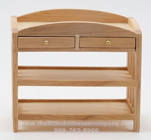 (image for) Miniature Changing Table, Slatted, Oak
