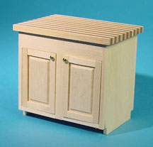 (image for) Miniature Kitchen Center Island Cabinet for Dollhouses