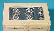 (image for) Dollhouse Kitchen Metal Stove Top