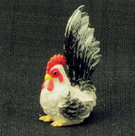 (image for) Dollhouse Scale Model White Rooster