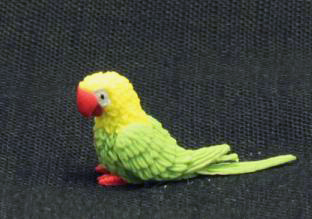 (image for) Dollhouse Scale Model Green Parrot