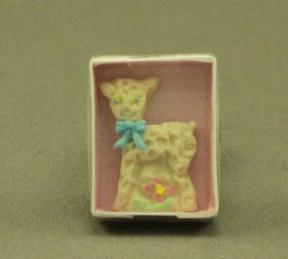 (image for) Dollhouse Miniature Easter Lamb