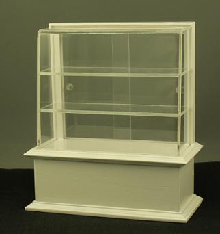 (image for) Dollhouse Miniature Store Display Case, White
