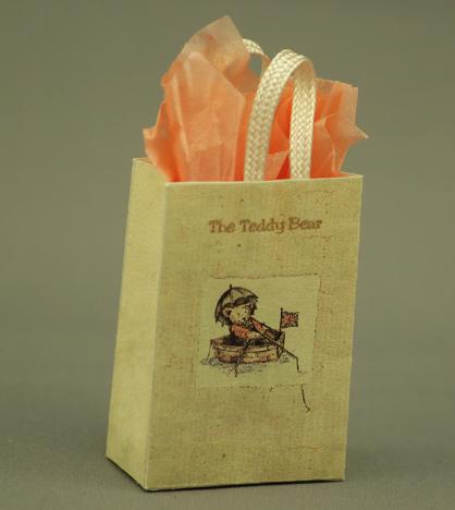(image for) Dollhouse Scale Model Little Bear Paper Shopping Bag