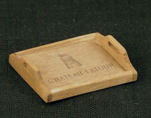 (image for) Dollhouse Miniature Chateau Latour Wooden Tray