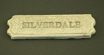 (image for) Dollhouse Miniature Stone Plaque - "Silverdale"