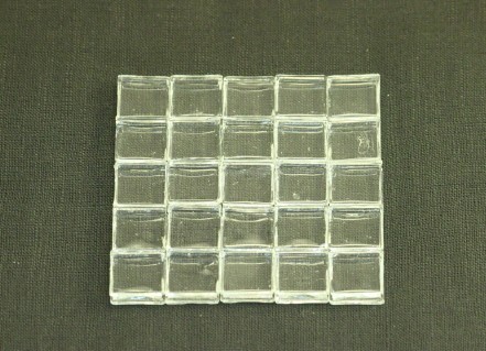 (image for) Miniature Glass Wall Blocks for Dollhouse Scale Models, 25/pk
