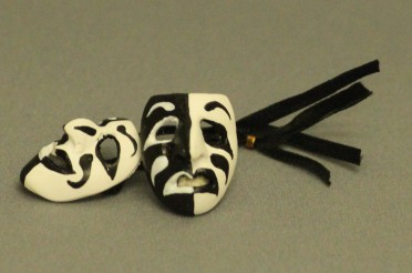 (image for) Miniature Drama Masks by Jane Woodham of Truly Scrumptious