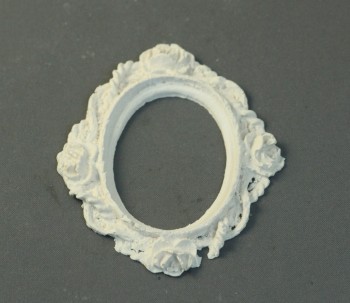 (image for) Dollhouse Scale Model Oval Picture Frame